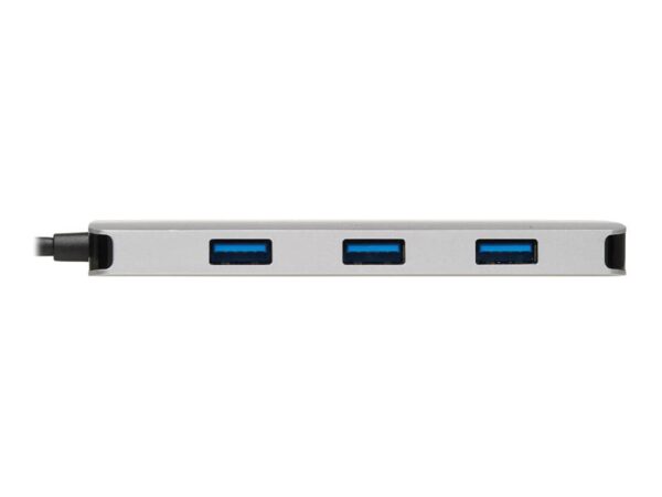 EATON TRIPPLITE USB-C Dock Dual Display – 4K 60Hz HDMI USB 3.2 Gen 1 USB-A Hub Memory Card 100W PD Charging Gray