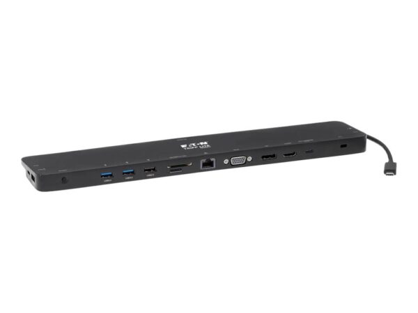 EATON TRIPPLITE USB-C Dock Triple Display 4K HDMI & DP VGA USB 3.2 Gen 1 USB-A/C Hub GbE 100W PD Charging