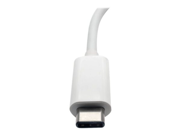 EATON TRIPPLITE USB-C Multiport Adapter – 4K HDMI USB-A Port GbE 60W PD Charging HDCP White