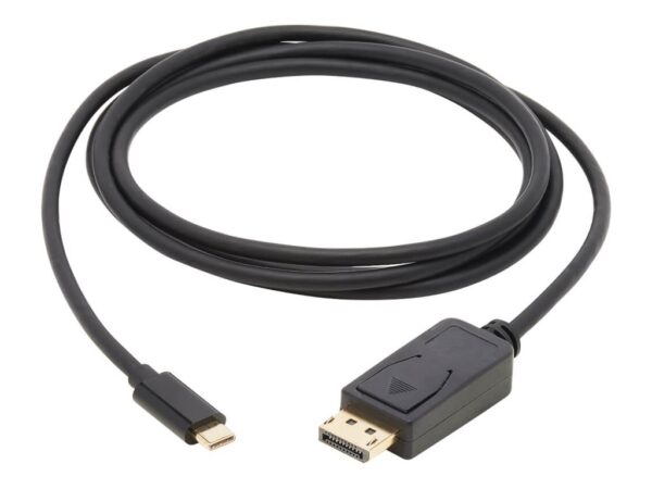 EATON TRIPPLITE USB-C to DisplayPort Bi-Directional Active Adapter Cable M/M 4K 60 HDR Locking DP Connector 6ft. 1.8m