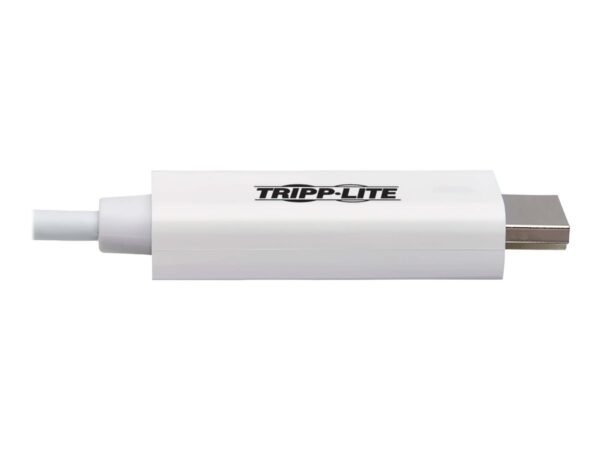 EATON TRIPPLITE USB-C to HDMI Adapter Cable M/M 4K 60 4:4:4 Thunderbolt 3 Compatible White 6ft. 1.8m