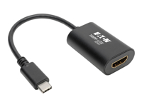 EATON TRIPPLITE USB-C to HDMI Adapter M/F – 4K 60Hz HDCP 2.2 Black