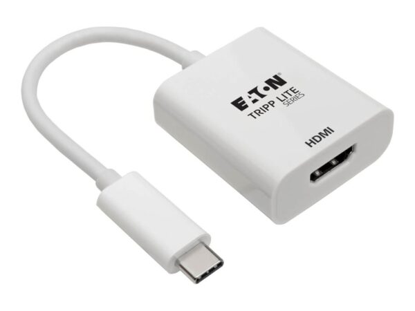 EATON TRIPPLITE USB-C to HDMI Adapter M/F – 4K 60Hz HDCP 2.2 White
