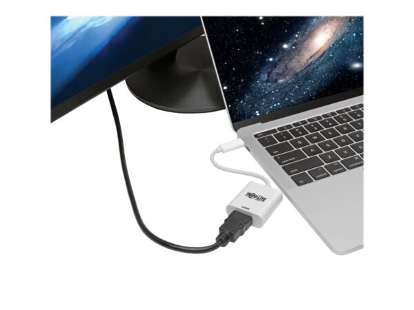 EATON TRIPPLITE USB-C to HDMI Adapter M/F – 4K 60Hz HDCP 2.2 White