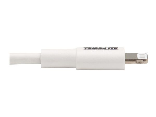 EATON TRIPPLITE USB-C to Lightning Sync/Charge Cable M/M MFi Certified White 3ft. 0.9m