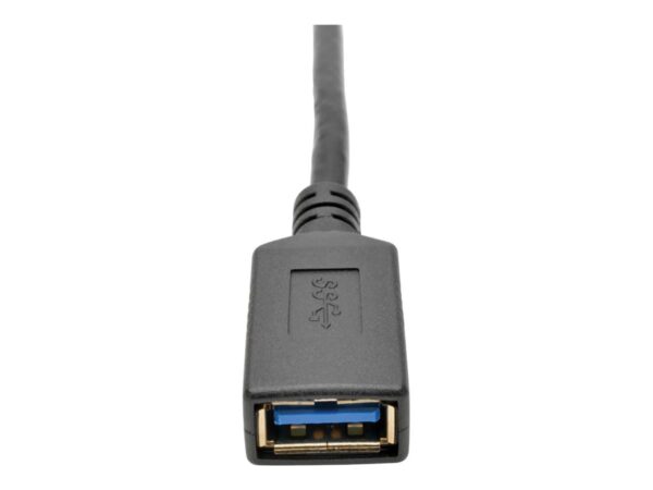 EATON TRIPPLITE USB-C to USB-A Adapter M/F USB 3.1 Gen 1 5Gbps Thunderbolt 3 Compatible 6-in. 15.24 cm