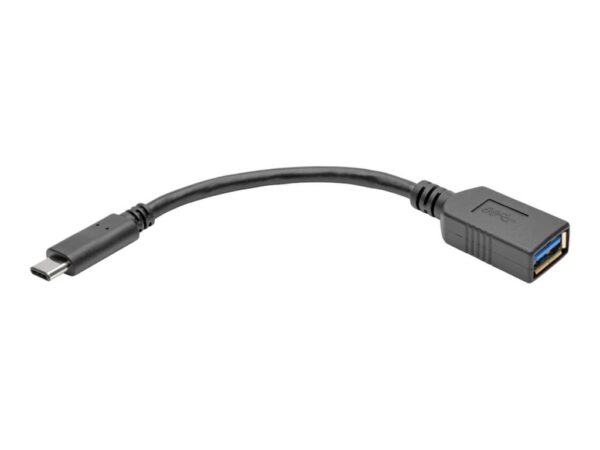 EATON TRIPPLITE USB-C to USB-A Adapter M/F USB 3.1 Gen 1 5Gbps Thunderbolt 3 Compatible 6-in. 15.24 cm