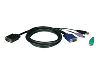 EATON TRIPPLITE USB/PS2 Combo Cable Kit for NetController KVM Switches B040-Series and B042-Series 6ft. 1.83m