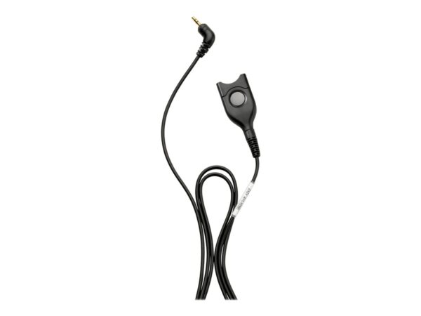 EPOS CCEL 190-2 DECT/GSM cable. EasyDisconnect with 100cm cable to 2.5mm – 3 pole jack plug without microphone dampin