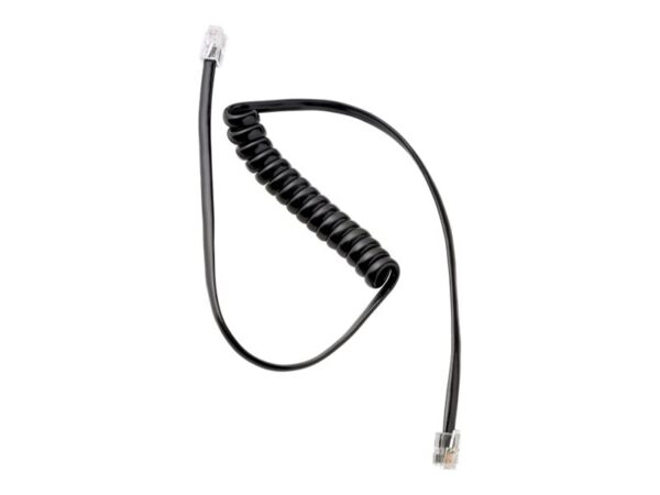 EPOS Phone to Interface box Cable: Modular to Modular plug – short coiled cable