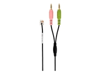 EPOS UI Box to PC Cable: Modular plug to two 3.5mm jack plug