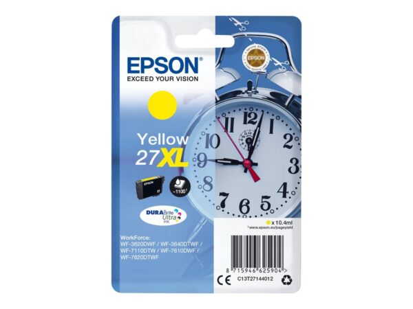 EPSON 1LB 27XL ink cartridge yellow high capacity 10.4ml 1.100 pages 1-pack blister without alarm – DURABrite ultra ink