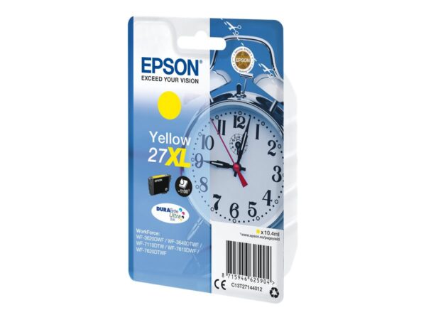 EPSON 1LB 27XL ink cartridge yellow high capacity 10.4ml 1.100 pages 1-pack RF-AM blister – DURABrite ultra ink w/s