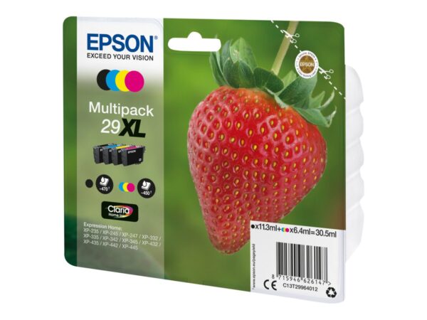 EPSON 1LB Multipack Fraise – Encre Claria Home Black Cyan Magenta Yellow XL w/s