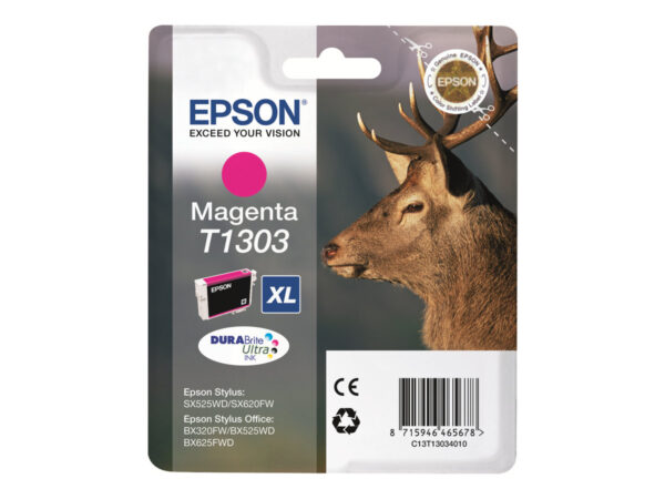 EPSON 1LB T1303 ink cartridge magenta extra high capacity 10.1ml 1-pack blister without alarm – DURABrite Ultra Ink