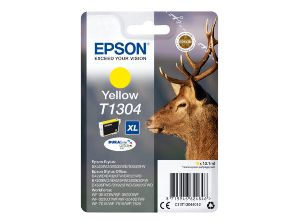 EPSON 1LB T1304 ink cartridge yellow extra high capacity 10.1ml 1-pack blister without alarm – DURABrite Ultra Ink