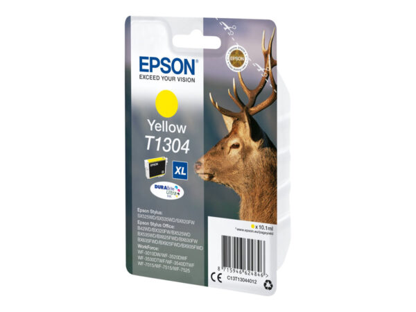 EPSON 1LB T1304 ink cartridge yellow extra high capacity 10.1ml 1-pack blister without alarm – DURABrite Ultra Ink