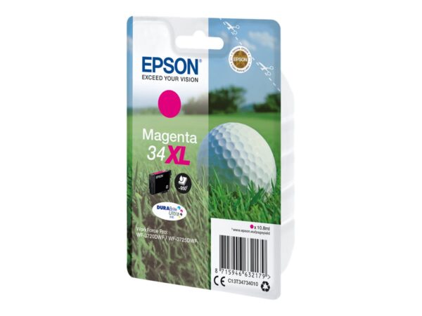 EPSON 2LB Singlepack 34XL Ink Magenta DURABrite Ultra 10.8ml Blister XL w/s