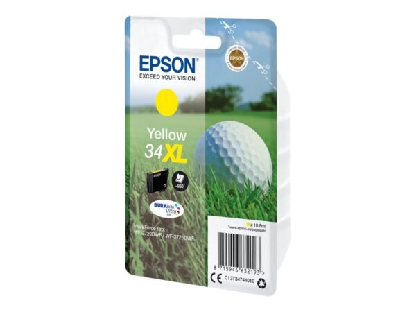 EPSON 2LB Singlepack 34XL Ink Yellow DURABrite Ultra 10.8ml Blister XL w/s