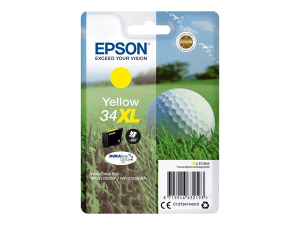 EPSON 2LB Singlepack Yellow 34 – DURABrite Ultra Ink
