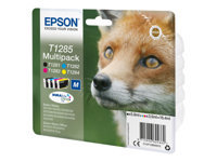 EPSON 2LB T1285 ink cartridge black and tri-colour standard capacity 5.9ml and 3 x 3.5ml 4-pack RF-AM blister w/s