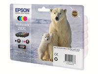 EPSON 3LB 26XL ink cartridge black and tri-colour high capacity 41.3ml 1-pack RF-AM blister w/s