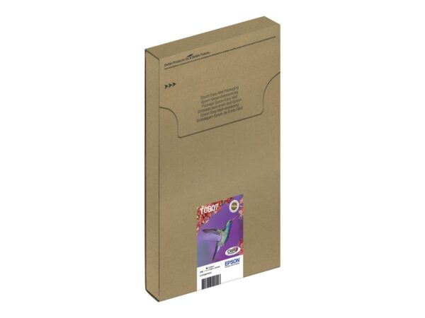 EPSON 3LB T0807 ink cartridge black and five colour standard capacity black and colour: 7.4ml 6-pack online packaging