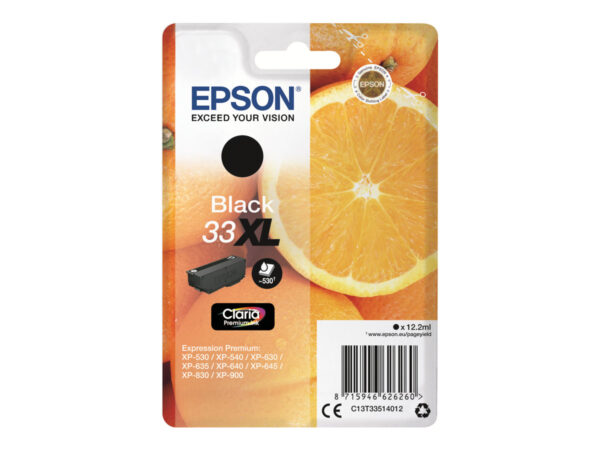 EPSON 4LB 33XL Ink Black Claria Premium Singlepack w/s