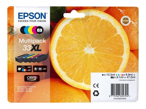 EPSON 4LB Multipack Oranges alarmed – Claria Premium Ink w/s