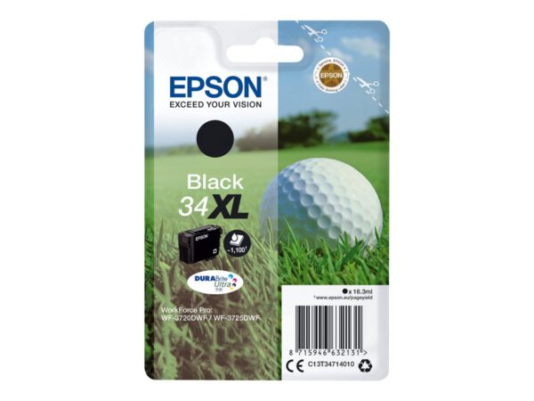 EPSON 4LB Singlepack 34XL Ink Black DURABrite Ultra 16.3ml Blister XL w/s