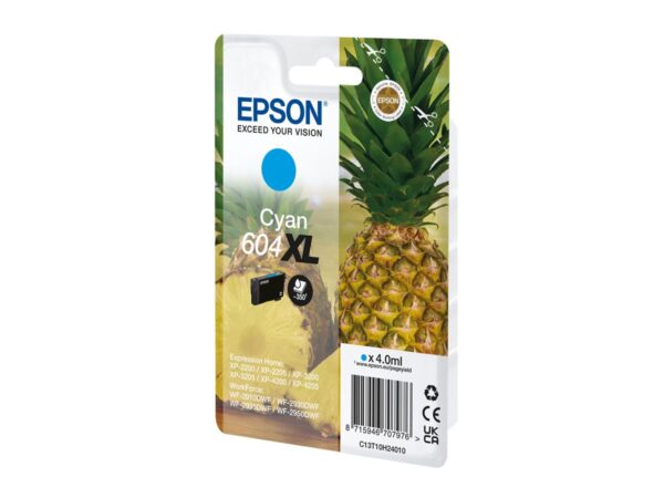 EPSON 4LB Singlepack Cyan 604XL Ink w/s