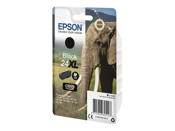 EPSON 5LB 24XL ink cartridge black high capacity 10ml 500 pages 1-pack blister without alarm
