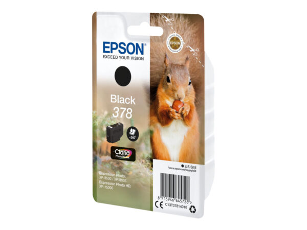 EPSON 5LB Singlepack Black 378 Eichhörnchen Clara Photo HD Ink