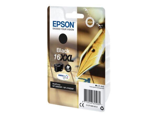 EPSON 6LB 16XXL ink cartridge black extra high capacity 1.000 pages 1-pack blister with alarm w/s