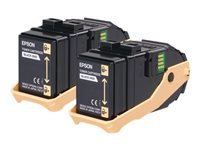 EPSON AL-C9300N cartouche de toner noir capacité standard 2 x 6.500 pages pack de 2