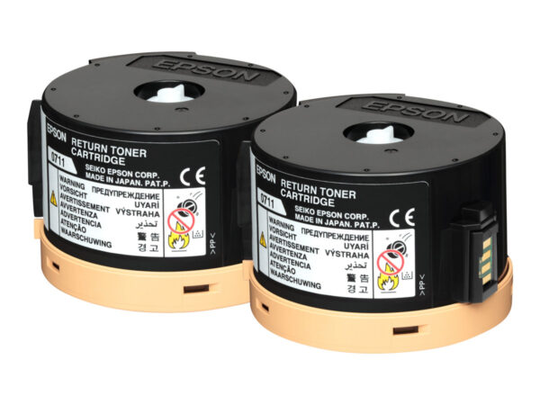 EPSON AL-M200/MX200 cartouche de toner noir capacité standard 2 x 2.500 pages pack de 2 retour Program
