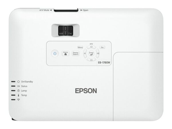 EPSON EB-1780W Projecteur Tri LCD – WXGA  1280×800 – 3000 lumens –  10000:1 – HDMI/VGA/Haut-parleurs – 2 ans RA