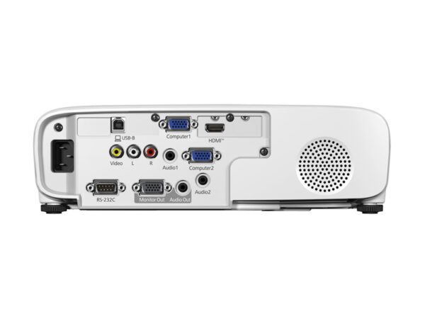 EPSON EB-E24 Mobile Projector XGA 1024×768 4:3 3600lumens 15000:1 1.44 – 2.88:1 USB 2.0 Type A RS-232C VGA in 2x VGA out HDMI