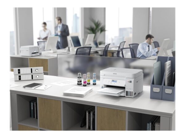 EPSON EcoTank ET-4856 MFP colour ink-jet refillable A4 15.5ppm print 250 sheets USB LAN Wi-Fi white