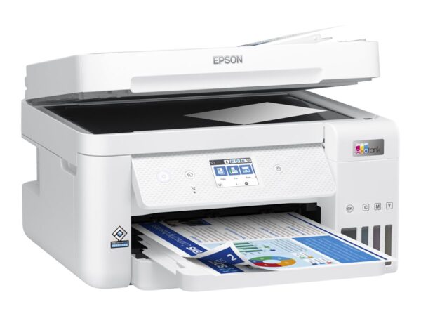 EPSON EcoTank ET-4856 MFP colour ink-jet refillable A4 15.5ppm print 250 sheets USB LAN Wi-Fi white