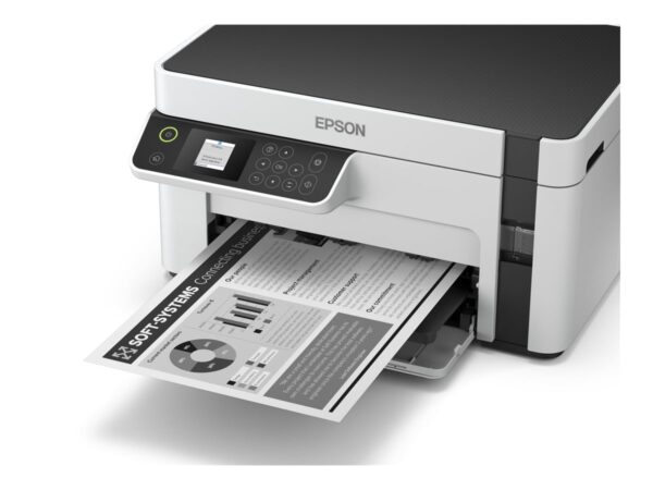 EPSON EcoTank ET-M2120 MFP Mono B/W ink-jet A4 15ppm print 150 sheets USB Wi-Fi white