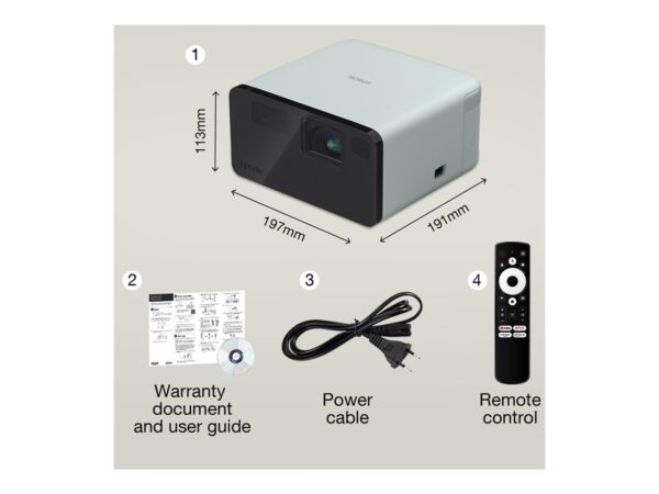 EPSON EF-21G Laser Projector 1.000lm Full HD 3LCD Technology