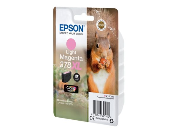 EPSON Encre Claria Photo HD – Cartouche Ecureuil 378 Magenta clair (XL) sans alarme