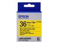 EPSON Label Cartridge LK-7YB2 Magnetic Black/Yellow 36mm (1,5m)