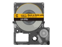 EPSON Matte Tape Yellow/Black 18mm 8m LK-5YBJ