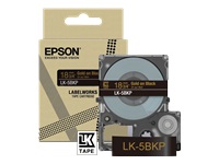 EPSON Metallic Tape Black/Gold 18mm 9m LK-5BKP