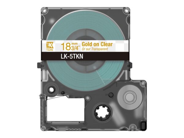 EPSON Metallic Tape Clear/Gold 18mm 9m LK-5TKN