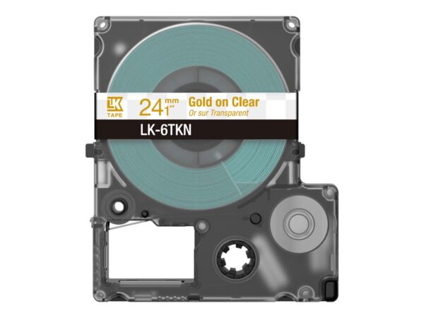 EPSON Metallic Tape Clear/Gold 24mm 9m LK-6TKN