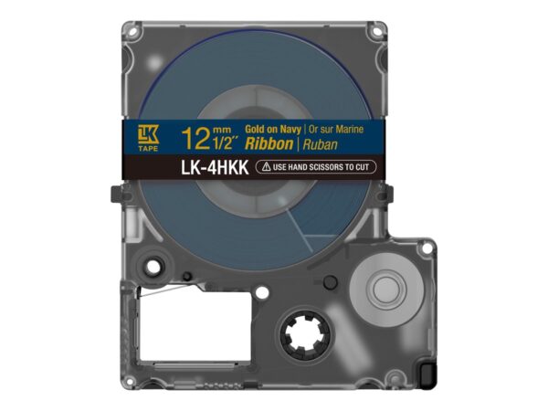EPSON Ruban LK-4HKK – Satin – Or/Bleu marine 12/5