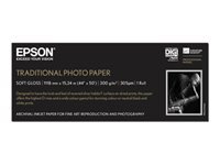 EPSON S045056 Traditional photo  papier 330g/m2 1118mm x 15m 1 rouleau pack de 1 1118mm x 15m
